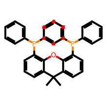 4,5-双(二苯基膦)-9,9-二甲基氧杂蒽结构图