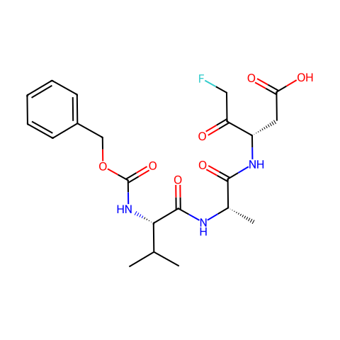 Z-VAD（OH）-FMK（半胱天冬酶抑制剂VI）结构图