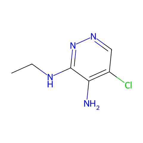 5-chloro-N3-ethyl-pyridazine-3,4-diamine结构图