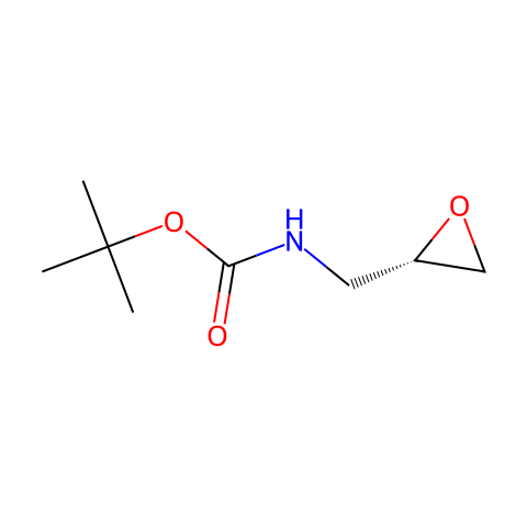 (S)-N-Boc-2,3-氨基环氧丙烷结构图