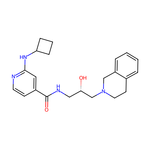 EPZ015866(GSK591),精氨酸甲基转移酶PRMT5 / MEP50复合物抑制剂结构图