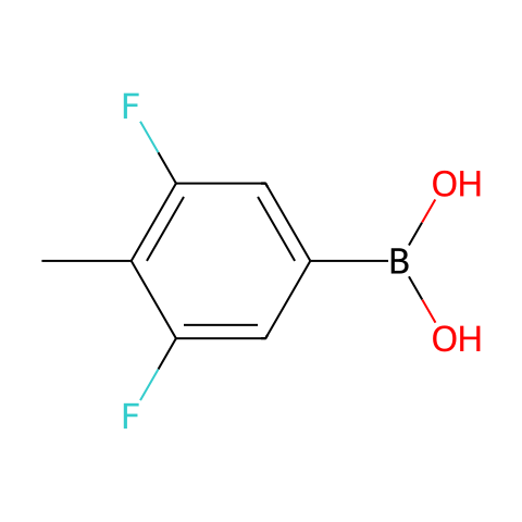 3,5-DIFLUORO-4-METHYLPHENYLBORONIC ACID结构图
