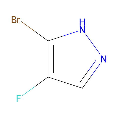 3-bromo-4-fluoro-1H-pyrazole结构图