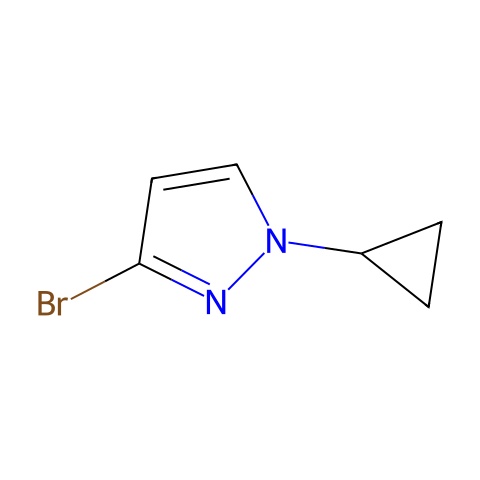 3-bromo-1-cyclopropyl-pyrazole结构图