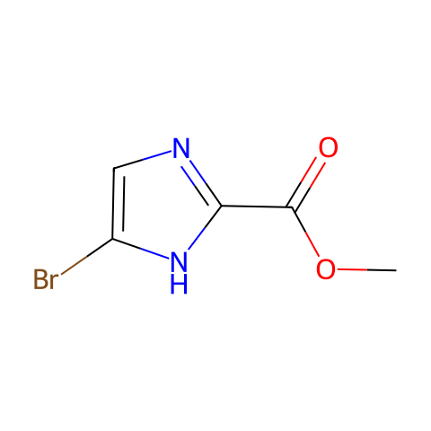 methyl 4-bromo-1H-imidazole-2-carboxylate结构图