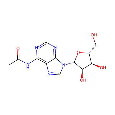 N-Acetyladenosine结构图
