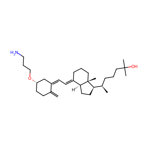 3-O-(2-Aminoethyl)-25-hydroxyvitamin D3结构图