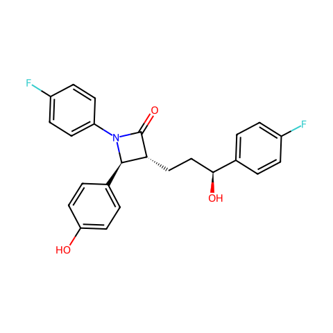 Ezetimibe (SCH-58235)结构图