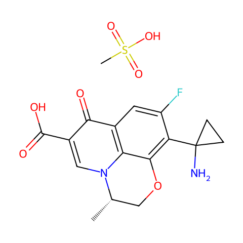 Pazufloxacin mesilate结构图