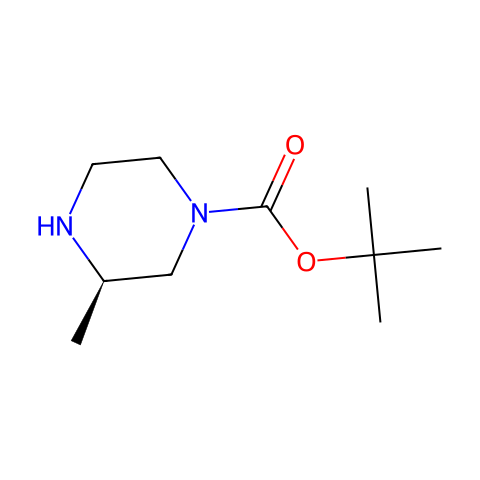 (R)-1-Boc-3-甲基哌嗪结构图