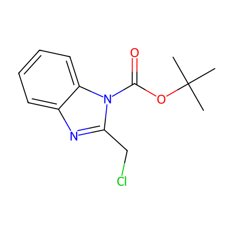 1-(tert-Butoxycarbonyl)-2-(chloromethyl)-benzimidazole结构图