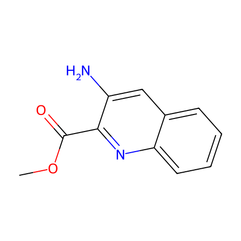 3-氨基喹啉-2-羧酸甲酯结构图