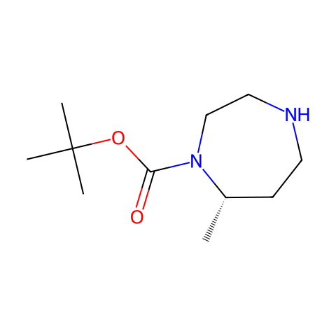 tert-butyl (7S)-7-methyl-1,4-diazepane-1-carboxylate结构图