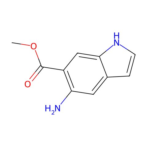 methyl 5-amino-1H-indole-6-carboxylate结构图
