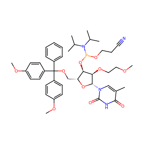 5-甲基-DMT-2'-甲氧基尿苷结构图