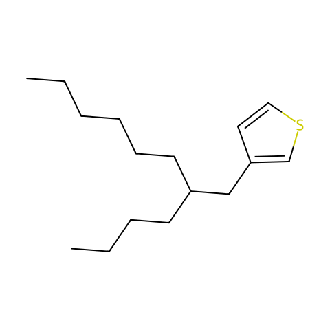3-(2-丁基辛基)噻吩结构图