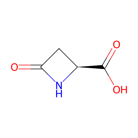 (S)-(-)-4-Oxo-2-Azetidinecarboxylic Acid结构图