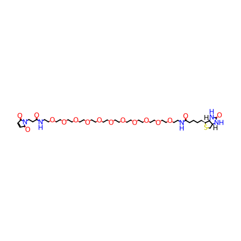 (+)-BIOTIN-PEG11-MALEIMIDE结构图