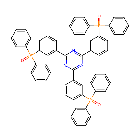 2,4,6-三[3-(二苯基膦氧基)苯基]-1,3,5-三唑结构图