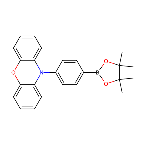 10-(4-(4,4,5,5-四甲基-1,3,2-二氧杂硼烷-2-基)苯基)-10H-吩恶嗪结构图