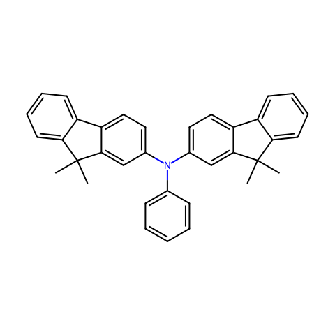 N,N-双(9,9-二甲基-9H-芴-2-基)苯胺结构图