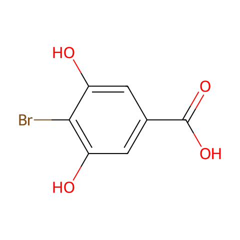 4-溴-3,5-二羟基苯甲酸结构图