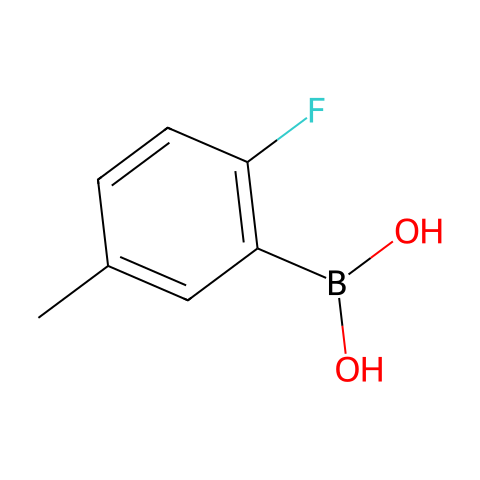 2-氟-5-甲基苯硼酸（含不同量的酸酐）结构图