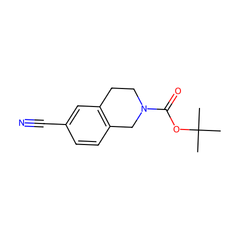 tert-butyl 6-cyano-3,4-dihydroisoquinoline-2(1H)-carboxylate结构图