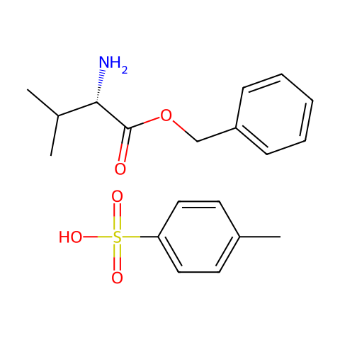 L-缬氨酸苄酯对甲苯磺酸盐结构图
