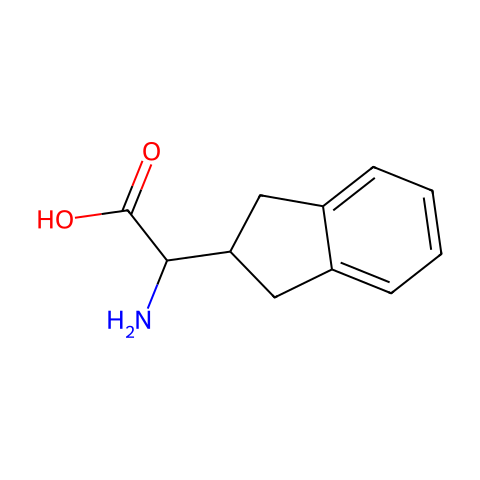2-氨基-2-(2,3-二氢-1H-茚-2-基)乙酸结构图