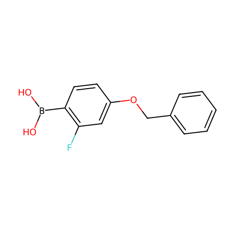 4-苄氧基-2-氟苯硼酸结构图