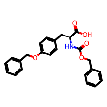 O-苯基-N-叔丁基羰基-L-酪氨酸结构图