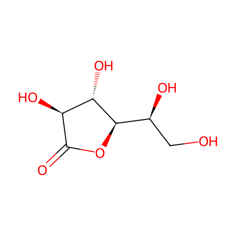 L-半乳糖酸-1,4-内酯结构图