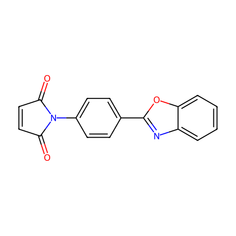 N-[4-(2-BENZOXAZOLYL)PHENYL]MALEIMIDE结构图