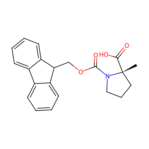 (S)-N-FMOC-Α-METHYLPROLINE结构图