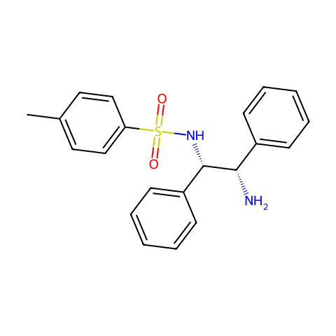 (1S,2S)-N-(对甲苯磺酰)-1,2-二苯基乙二胺结构图