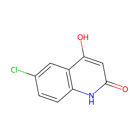 6-氯-4-羟基喹啉-2(1H)-酮结构图