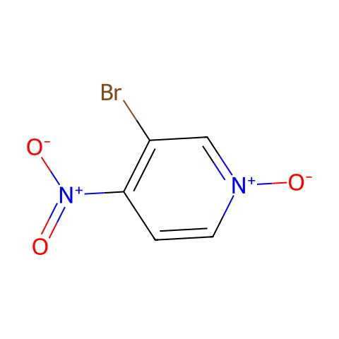 3-溴-4-硝基吡啶 N-氧化物结构图