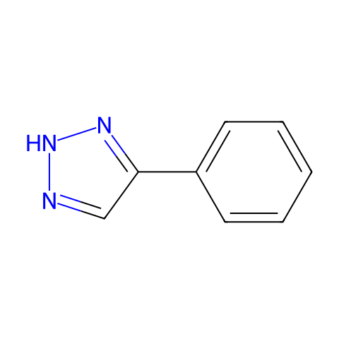 4-苯基-1,2,3-三氮唑结构图