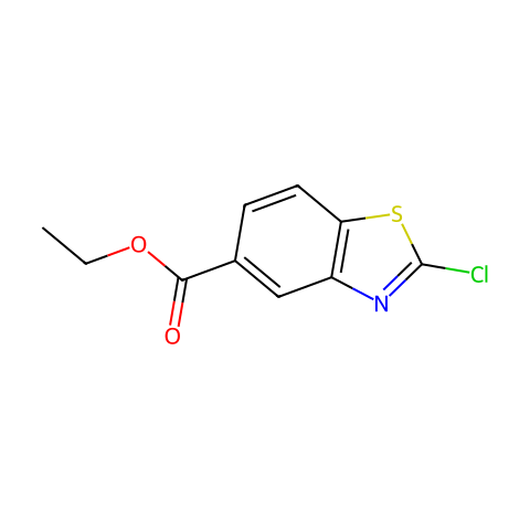 5-BENZOTHIAZOLECARBOXYLIC ACID, 2-CHLORO-, ETHYL ESTER结构图