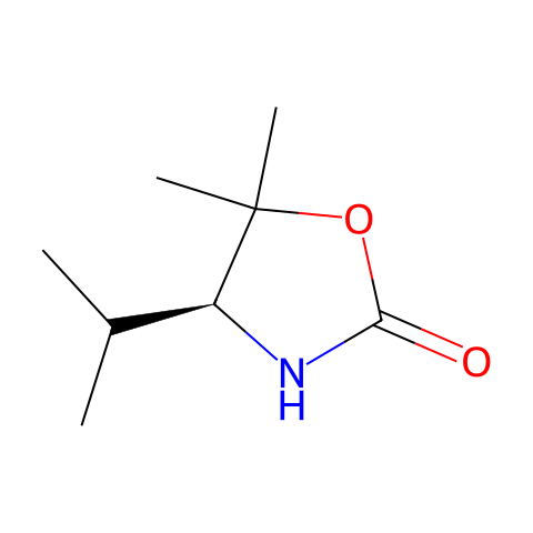 (S)-4-异丙基-5,5-二甲基-2-唑烷酮结构图