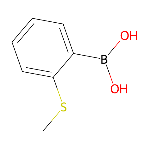 2-甲硫基苯硼酸结构图