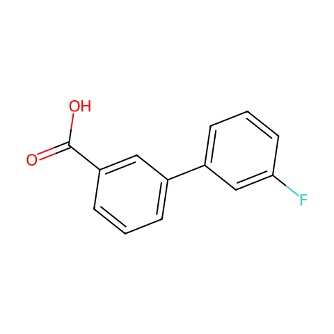 3-氟二苯-3-羧酸结构图
