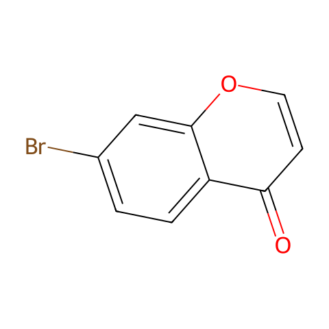 7-溴-4H-1-苯并吡喃-4-酮结构图