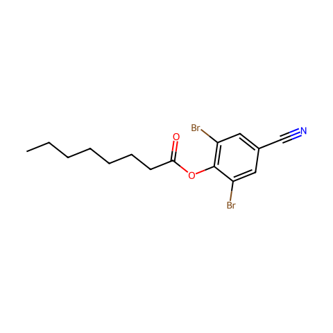 溴苯腈辛酸酯结构图