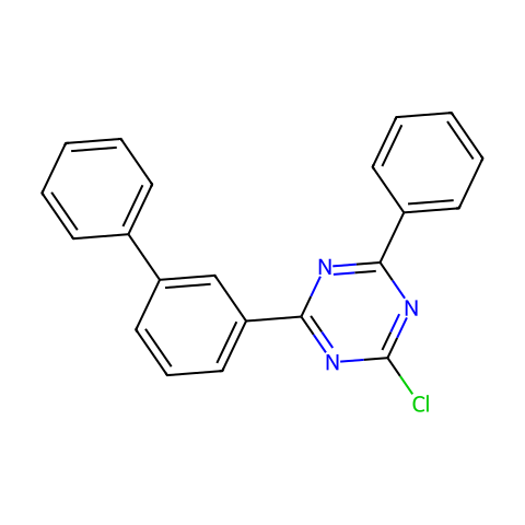 2-氯-4-(联苯-3-基)-6-苯基-1,3,5-三嗪结构图