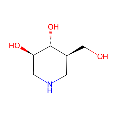 异桑叶生物碱结构图