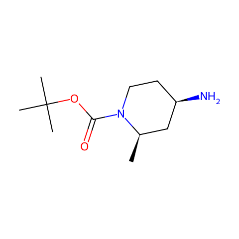 tert-butyl (2R,4R)-4-amino-2-methylpiperidine-1-carboxylate结构图