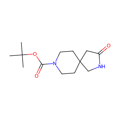 TERT-BUTYL 3-OXO-2,8-DIAZASPIRO[4.5]DECANE-8-CARBOXYLATE结构图