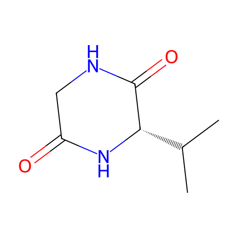 (S)-3-异丙基-2,5-哌嗪二酮结构图